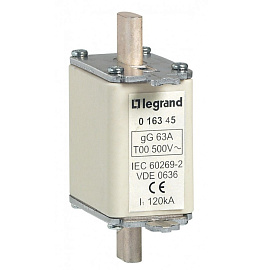 Предохранитель типа gG - размер 00 - с индикатором - 100 A 016345 Legrand Предохранитель типа gG - размер 00 - с индикатором - 100 A 016345 Legrand