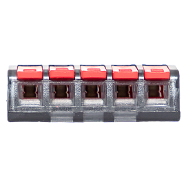 Строительно-монтажная клемма СМК 221-415 5 отверстий 0.2-4.0 мм2 (plc-smk-221-415) EKF PROxima Строительно-монтажная клемма СМК 221-415 5 отверстий 0.2-4.0 мм2 (plc-smk-221-415) EKF PROxima