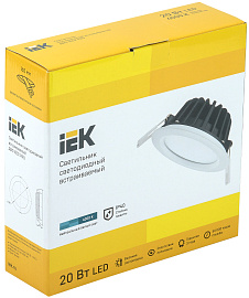 Светильник LED ДВО 1802 PRO белый круг 20Вт 4000K IP40 IEK Светильник LED ДВО 1802 PRO белый круг 20Вт 4000K IP40 IEK