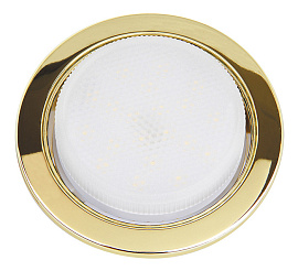 Светильник встраиваемый PGX53 золото глянцевое 10639.3 106x39 под лампу PLED GX53 .1016867 Jazzway Светильник встраиваемый PGX53 золото глянцевое 10639.3 106x39 под лампу PLED GX53 .1016867 Jazzway