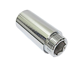 Удлинитель латунный ВР/НР 1/2"х100 Удлинитель латунный ВР/НР 1/2"х100