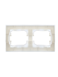 Рамка 2-местная IP44 РУ-2-БрБ-44 белый BR-M22-44-K01 BRITE  IEK Рамка 2-местная IP44 РУ-2-БрБ-44 белый BR-M22-44-K01 BRITE  IEK