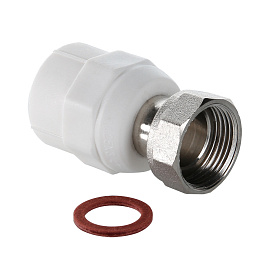 Фитинг PPR с накидной гайкой 25х1" VTp.708.0.02506 VALTEC Фитинг PPR с накидной гайкой 25х1" VTp.708.0.02506 VALTEC