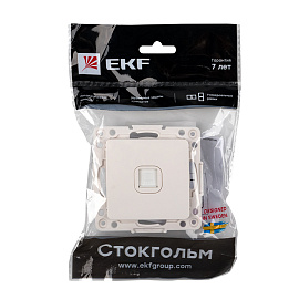 Розетка RJ45 компьютерная Стокгольм скрытой установки механизм белый EYK01-035-10 EKF PROxima Розетка RJ45 компьютерная Стокгольм скрытой установки механизм белый EYK01-035-10 EKF PROxima