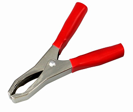 Зажим "Крокодил" 50А 98мм FD-1718 Rexant (красный) Зажим "Крокодил" 50А 98мм FD-1718 Rexant (красный)