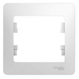 Рамка для розеток и выключателей 1 пост GLOSSA белый GSL000101 Systeme Electric Рамка для розеток и выключателей 1 пост GLOSSA белый GSL000101 Systeme Electric