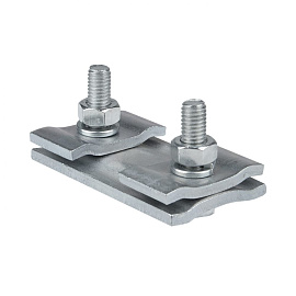 Зажим плашечный ПС-2-1 двух болтовой диаметр провода 9,1-12,0мм, Контакт-Электроарматура Зажим плашечный ПС-2-1 двух болтовой диаметр провода 9,1-12,0мм, Контакт-Электроарматура