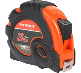 Рулетка PATRIOT MTP-3, ударопрочный корпус, обрезиненная, 3м 350005003 PATRIOT Рулетка PATRIOT MTP-3, ударопрочный корпус, обрезиненная, 3м 350005003 PATRIOT