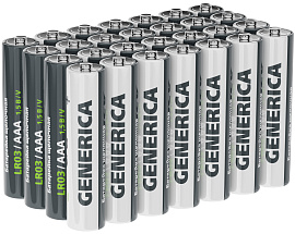 Батарейка (элемент питания) щелочная Alkaline LR03/ААА (28/бокс)  ABT-LR03-ST-B28-G GENERICA Батарейка (элемент питания) щелочная Alkaline LR03/ААА (28/бокс)  ABT-LR03-ST-B28-G GENERICA
