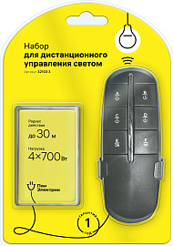 Пульт управления светом 4 канала, 4х700Вт, комплект дистанционного управления освещением, ДУ 32103 3 Пан Электрик Пульт управления светом 4 канала, 4х700Вт, комплект дистанционного управления освещением, ДУ 32103 3 Пан Электрик