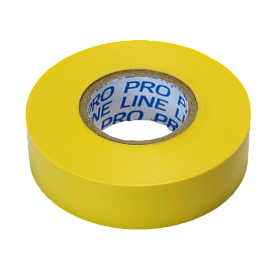 Изолента ПВХ желтая 19мм 20м   6805 Pro-Line Изолента ПВХ желтая 19мм 20м   6805 Pro-Line