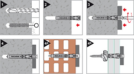 Дюбель универсальный X1 evo L 10x70  831020 FRIULSIDER Дюбель универсальный X1 evo L 10x70  831020 FRIULSIDER