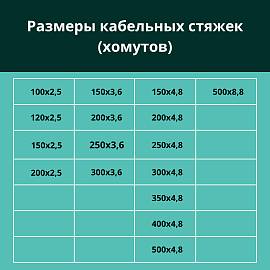 Стяжка кабельная (хомут) 120х2,5 нейлон черный /100шт./  ELO102070300006 Turmalion Стяжка кабельная (хомут) 120х2,5 нейлон черный /100шт./  ELO102070300006 Turmalion