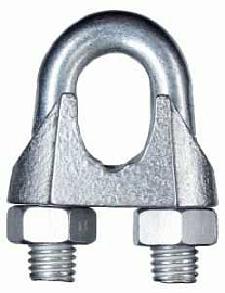 Зажим троса DIN741 10 мм  цинк Зажим троса DIN741 10 мм  цинк