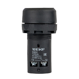 Кнопка управления с фиксацией черная 230В sw2c-11f EKF Кнопка управления с фиксацией черная 230В sw2c-11f EKF