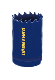 Коронка биметаллическая 32 мм (1 1/4") серия "Профи" ПРАКТИКА 035-950 Коронка биметаллическая 32 мм (1 1/4") серия "Профи" ПРАКТИКА 035-950