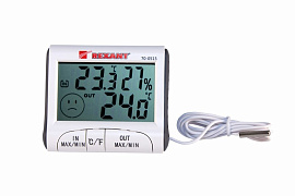 Погодная станция (термогигрометр электронный) комнатно-уличный с выносным датчиком 70-0515 REXANT Погодная станция (термогигрометр электронный) комнатно-уличный с выносным датчиком 70-0515 REXANT