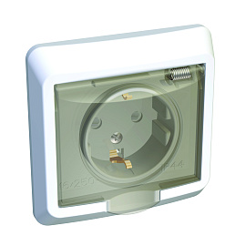 Розетка ЭТЮД скрытой установки с заземлением со шторками с крышкой IP44 белый PC16-044B Systeme Electric Розетка ЭТЮД скрытой установки с заземлением со шторками с крышкой IP44 белый PC16-044B Systeme Electric