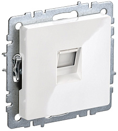 Розетка компьютерная RJ45 кат.6 РК11-БрБ белый BR-K10-2-K01 BRITE  IEK Розетка компьютерная RJ45 кат.6 РК11-БрБ белый BR-K10-2-K01 BRITE  IEK