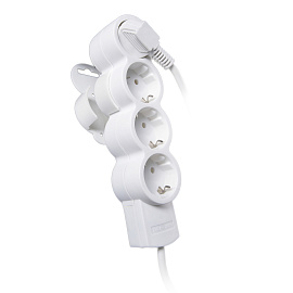 Удлинитель 4 гнезда/розетки 5 метров с/з 10А ПВС 3x0,75 (32013 7) Duwi Quick Fix Удлинитель 4 гнезда/розетки 5 метров с/з 10А ПВС 3x0,75 (32013 7) Duwi Quick Fix