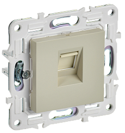 Розетка компьютерная RJ45 кат.5E SK-K01B бежевый SKANDY SK-K10-1-K10 IEK Розетка компьютерная RJ45 кат.5E SK-K01B бежевый SKANDY SK-K10-1-K10 IEK