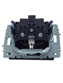 Розетка 1-местная с заземлением без защитных шторок 16А РС11-1-0-БрЧ черный BR-R11-16-K02 BRITE  IEK Розетка 1-местная с заземлением без защитных шторок 16А РС11-1-0-БрЧ черный BR-R11-16-K02 BRITE  IEK