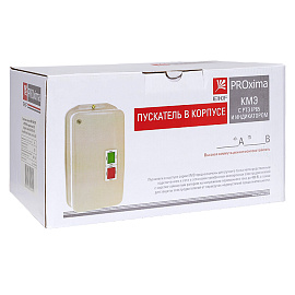 Пускатель в корпусе IP65 КМЭ 40А 230В с РТЭ и индикатором PROxima ctrp-r-40-230v-led EKF Пускатель в корпусе IP65 КМЭ 40А 230В с РТЭ и индикатором PROxima ctrp-r-40-230v-led EKF