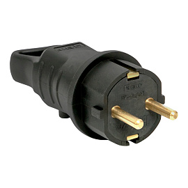 Вилка кабельная угловая каучуковая с кольцом 230В 2P+PE 16A IP44 EKF МАРС RPS-017-16-230-44 Вилка кабельная угловая каучуковая с кольцом 230В 2P+PE 16A IP44 EKF МАРС RPS-017-16-230-44