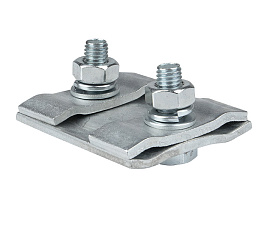 Зажим плашечный ПС-1-1 двух болтовой диаметр провода 5,5-8,6мм, Контакт-Электроарматура Зажим плашечный ПС-1-1 двух болтовой диаметр провода 5,5-8,6мм, Контакт-Электроарматура