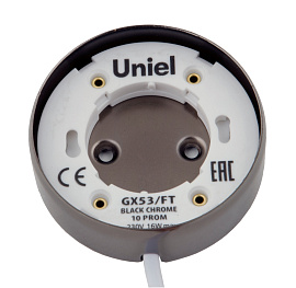 Светильник накладной GX53/FT BLACK CHROME 10 PROM черный хром UL-00003735 TM Uniel Светильник накладной GX53/FT BLACK CHROME 10 PROM черный хром UL-00003735 TM Uniel
