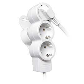 Удлинитель 3 гнезда/розетки 5 метров с/з 10А ПВС 3х0,75 (32006 9) Duwi Quick Fix Удлинитель 3 гнезда/розетки 5 метров с/з 10А ПВС 3х0,75 (32006 9) Duwi Quick Fix