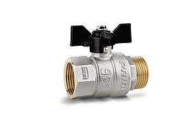 Кран шаровой латунный для воды Ду20мм 3/4" ВР/НР бабочка LD Pride 47.20.В-Н.Б Кран шаровой латунный для воды Ду20мм 3/4" ВР/НР бабочка LD Pride 47.20.В-Н.Б