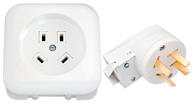 Разъем РШ/ВШ 32А (белый) 3-х фазн. С/У (РС32-004+В32-003) комплект вилка+розетка Разъем РШ/ВШ 32А (белый) 3-х фазн. С/У (РС32-004+В32-003) комплект вилка+розетка