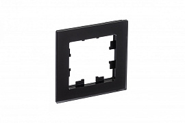 Рамка для розеток и выключателей 1 пост Atlasdesign Nature матовое стекло/черный ATN331001 Systeme Electric Рамка для розеток и выключателей 1 пост Atlasdesign Nature матовое стекло/черный ATN331001 Systeme Electric