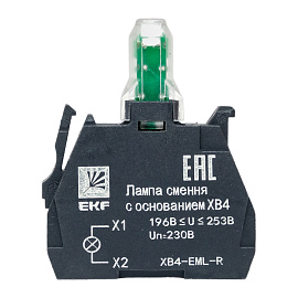 Лампа сменная c основанием XB4 красная 230В PROxima XB4-EML-R EKF Лампа сменная c основанием XB4 красная 230В PROxima XB4-EML-R EKF