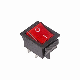 Выключатель клавишный 250V 16А (4с) ON-OFF красный с подсветкой (RWB-502, SC-767, IRS-201-1) 36-2330 REXANT Выключатель клавишный 250V 16А (4с) ON-OFF красный с подсветкой (RWB-502, SC-767, IRS-201-1) 36-2330 REXANT