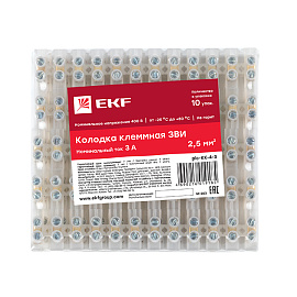 колодка клеммная 4 mm 3А (plc-KK-4-3)  EKF колодка клеммная 4 mm 3А (plc-KK-4-3)  EKF