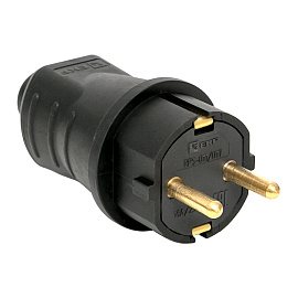 Вилка кабельная прямая каучуковая 230В, 2P+PE, 16A, IP44 EKF МАРС RPS-011-16-230-44 Вилка кабельная прямая каучуковая 230В, 2P+PE, 16A, IP44 EKF МАРС RPS-011-16-230-44