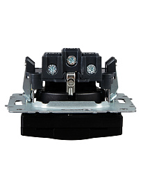 Розетка 1-местная с заземлением с защитными шторками и крышкой 16А IP20 РСбш10-3-БрЧ черный BR-R16-16-K02 BRITE  IEK Розетка 1-местная с заземлением с защитными шторками и крышкой 16А IP20 РСбш10-3-БрЧ черный BR-R16-16-K02 BRITE  IEK