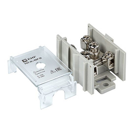 Распределительный блок проходной РБП 35 (1х35-4х6 мм2) 125/50А EKF PROxima Распределительный блок проходной РБП 35 (1х35-4х6 мм2) 125/50А EKF PROxima