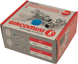 Комплект термостатический (2 клапана и головка) прямой 3/4" Giacomini R470FX064 Комплект термостатический (2 клапана и головка) прямой 3/4" Giacomini R470FX064