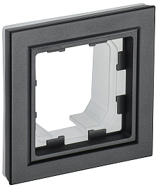 Рамка 1-местная IP44 РУ-1-БрЧ-44 черный BR-M12-44-K02 BRITE  IEK Рамка 1-местная IP44 РУ-1-БрЧ-44 черный BR-M12-44-K02 BRITE  IEK