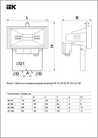 Прожектор галогеновый уличный 500Вт ИО500 черный R7s IP54 LPI01-1-0500-K02 IEK Прожектор галогеновый уличный 500Вт ИО500 черный R7s IP54 LPI01-1-0500-K02 IEK