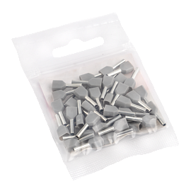 Наконечник НШВИ(2)  0.75-8 штыревой втулочный изолированный двойной (уп 50шт) EKF nhvi2-0.75-8 /10 уп/ Наконечник НШВИ(2)  0.75-8 штыревой втулочный изолированный двойной (уп 50шт) EKF nhvi2-0.75-8 /10 уп/