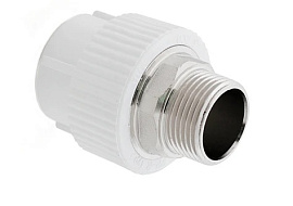 Муфта PPR комбинированная 40х1 1/4" HP под ключ Pilsa 80445 Муфта PPR комбинированная 40х1 1/4" HP под ключ Pilsa 80445