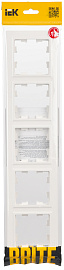 Рамка 5-местная BRITE РУ-5-БрБ белый IEK BR-M52-K01 Рамка 5-местная BRITE РУ-5-БрБ белый IEK BR-M52-K01