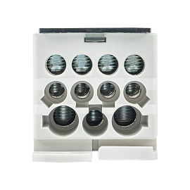 Блок распределительный (КРОСС) крепеж на монтажную панель и DIN рейку  КБР-250 A (plc-kbr250) EKF Блок распределительный (КРОСС) крепеж на монтажную панель и DIN рейку  КБР-250 A (plc-kbr250) EKF