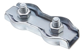 Зажим троса DUPLEX    2 мм  цинк Зажим троса DUPLEX    2 мм  цинк