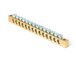 Шина PEN "земля-ноль" 6*9мм 14/2 (14групп/креп по краям) 081-09-28/081-09-028 HLT Шина PEN "земля-ноль" 6*9мм 14/2 (14групп/креп по краям) 081-09-28/081-09-028 HLT