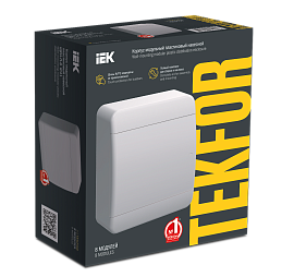 Бокс пластиковый ЩРН-П- 8 IP41 навесной TEKFOR бел. дверь 240х218х102 TF5-KP13-N-08-41-K01-K01 /уп.4шт/ IEK Бокс пластиковый ЩРН-П- 8 IP41 навесной TEKFOR бел. дверь 240х218х102 TF5-KP13-N-08-41-K01-K01 /уп.4шт/ IEK
